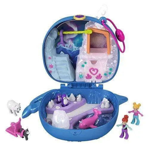 Polly Pocket Narwhal Compact with Interactive Figures for Kids 4+