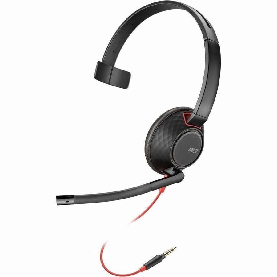 Poly Blackwire 5210 Headset - Mono - USB Type C, Mini-phone (3.5mm) - Wired - 20 Hz - 20