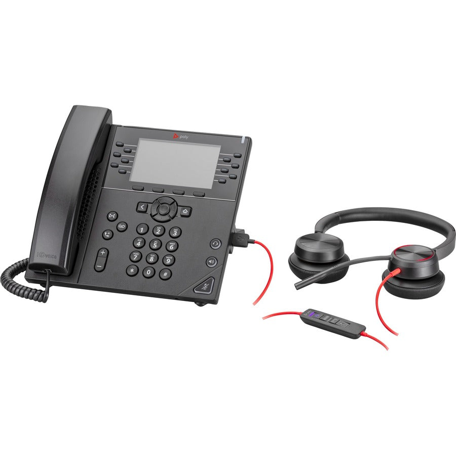 Poly Blackwire 8225-M Microsoft Teams Certified USB-A Headset - Stereo - Mini-phone