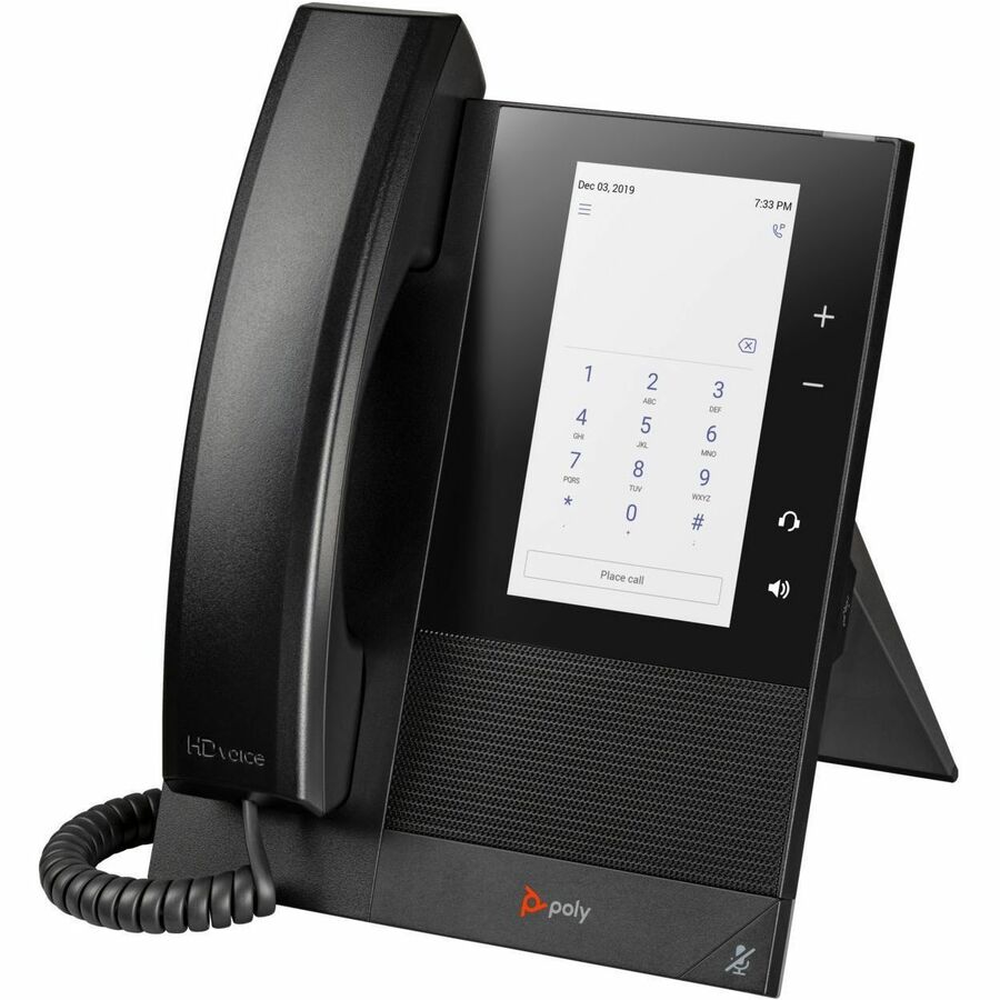 Poly CCX 400 IP Phone - Corded - Corded - Desktop, Wall Mountable - Black - 24 x Total