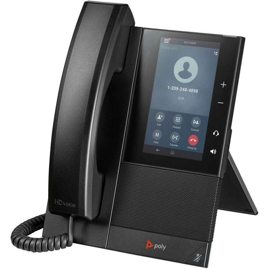 Poly CCX 500 IP Phone - Corded - Corded - Desktop - VoIP - 2 x Network (RJ-45) - PoE
