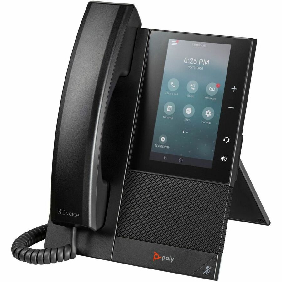 Poly CCX 500 IP Phone - Corded - Corded - Desktop - VoIP - 2 x Network (RJ-45) - PoE