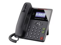 Poly Edge B20 IP Phone - Corded - Corded - Desktop, Wall Mountable - Black - VoIP - 2 x