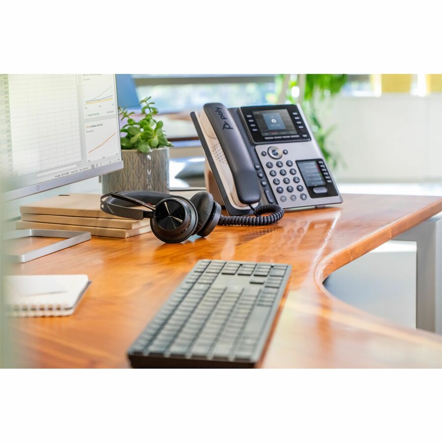 Poly Edge IP Phone - Corded - Corded - Desktop - 14 x Total Line - VoIP - 2 x Network