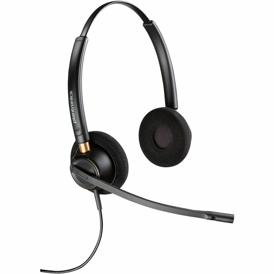 Poly EncorePro 520 with Quick Disconnect Binaural Headset TAA - Stereo - Mini-phone