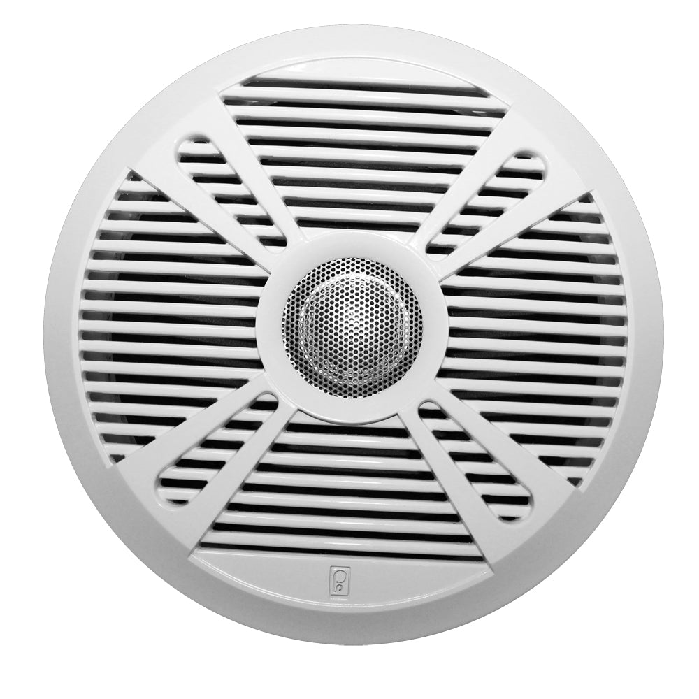 Poly-Planar MA7065 6.5" 2-Way Marine Speaker w/2 Grills - White &amp; Graphite