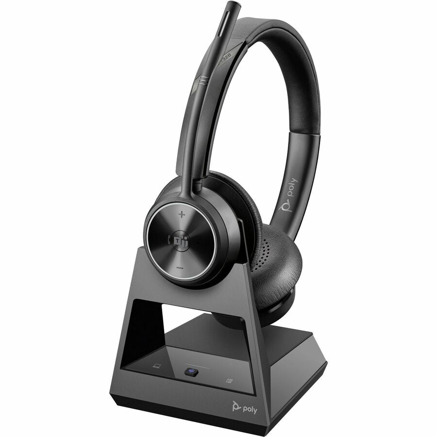 Poly Savi 7300 Office Headset - Stereo - Wireless - DECT 6.0 - 590 ft - 20 Hz - 20 kHz -