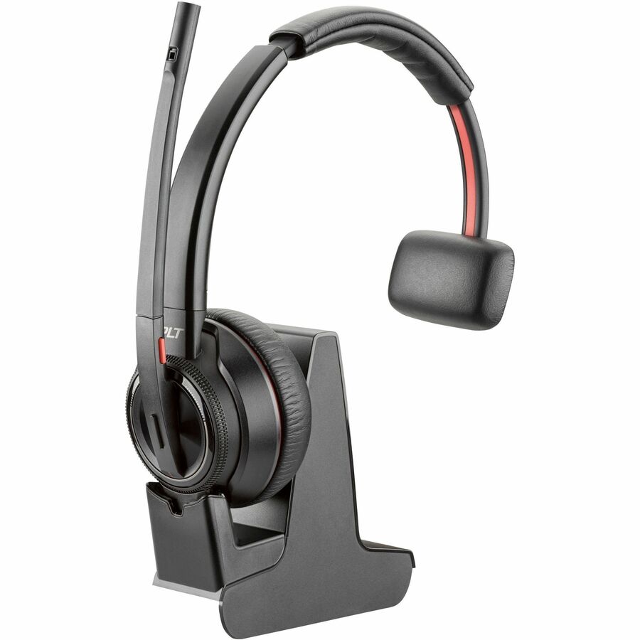 Poly Savi 8200 Office 8210 Headset - Mono - Wireless - Bluetooth/DECT 6.0 - 449.5 ft - 32