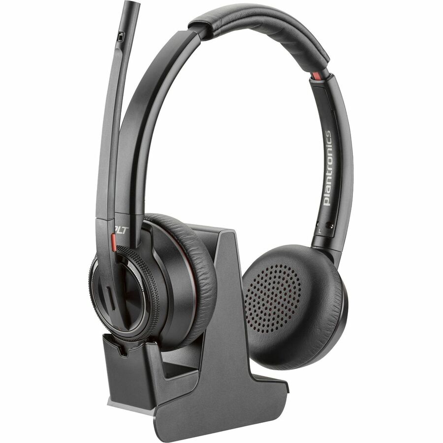 Poly Savi 8200 Office 8220 Headset - Stereo - Wireless - Bluetooth/DECT 6.0 - 449.5 ft -