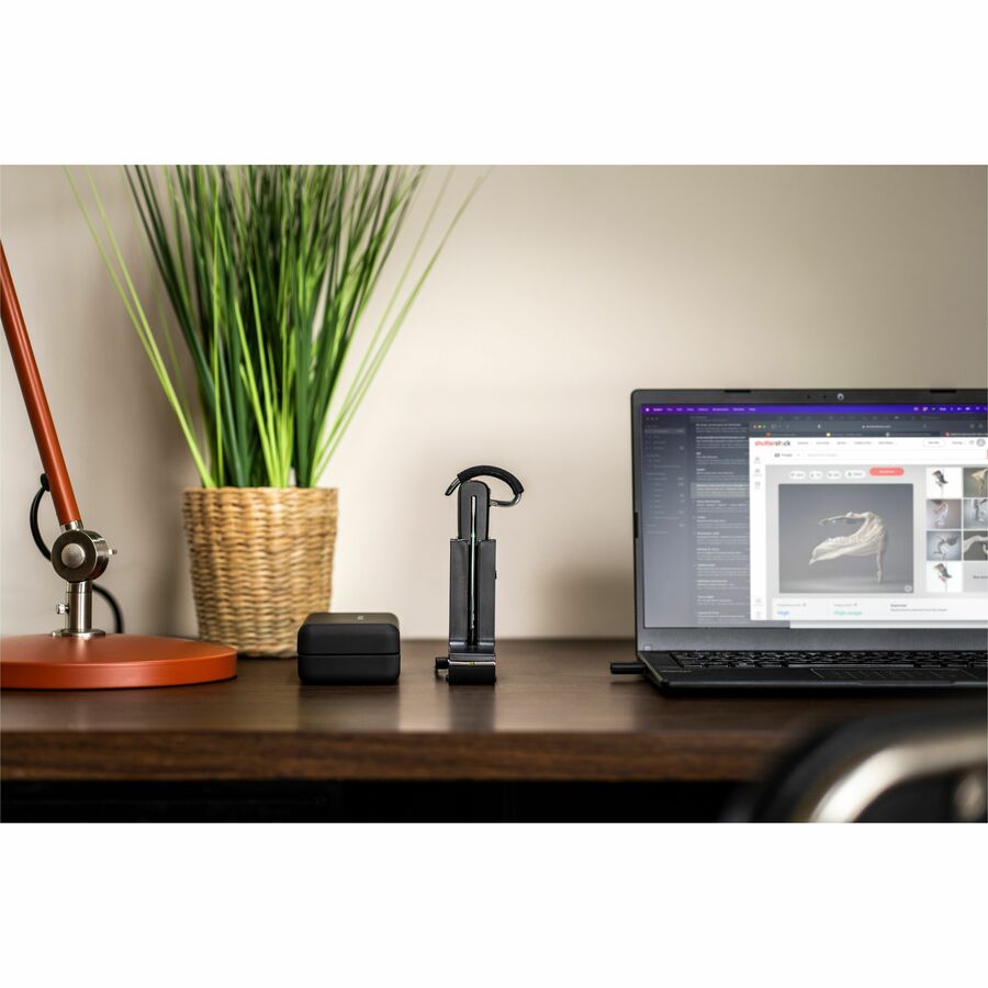 Poly Savi 8200 Office 8240 Headset - Mono - Wireless - Bluetooth/DECT - 449.5 ft - 32 Ohm