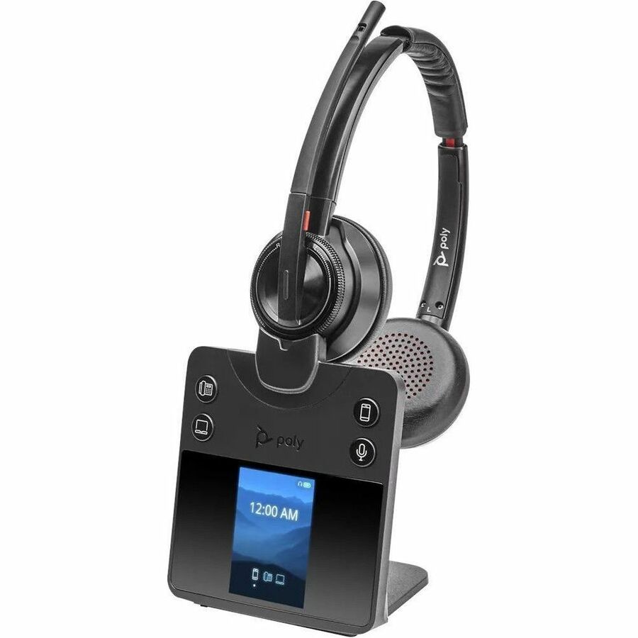 Poly Savi 8400 Office 8420 Headset - Stereo - Wireless - Bluetooth/DECT 6.0 - 590.6 ft -