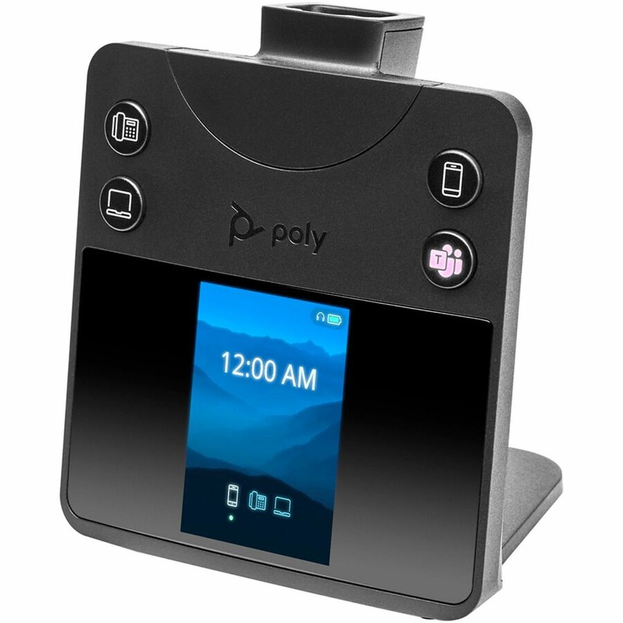 Poly Savi 8400 Office 8445 Earset - Mono - Wireless - Bluetooth/DECT - 590.6 ft - 32 Ohm