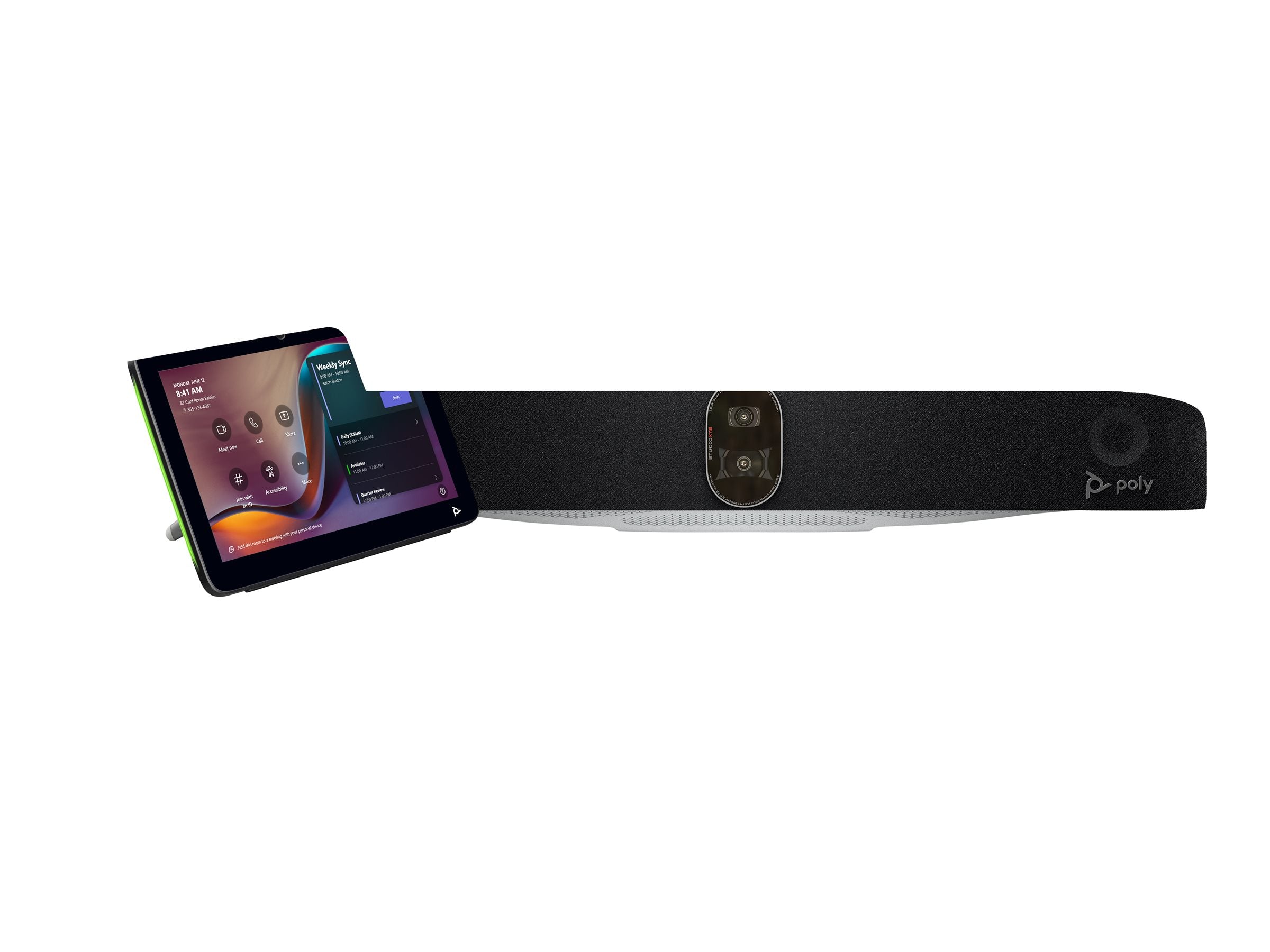 Poly Studio X72 - Video conferencing kit (video bar, Poly TC10 touch controller) - Zoom Certified, Certified for Microsoft Teams A4MA7AA#ABA