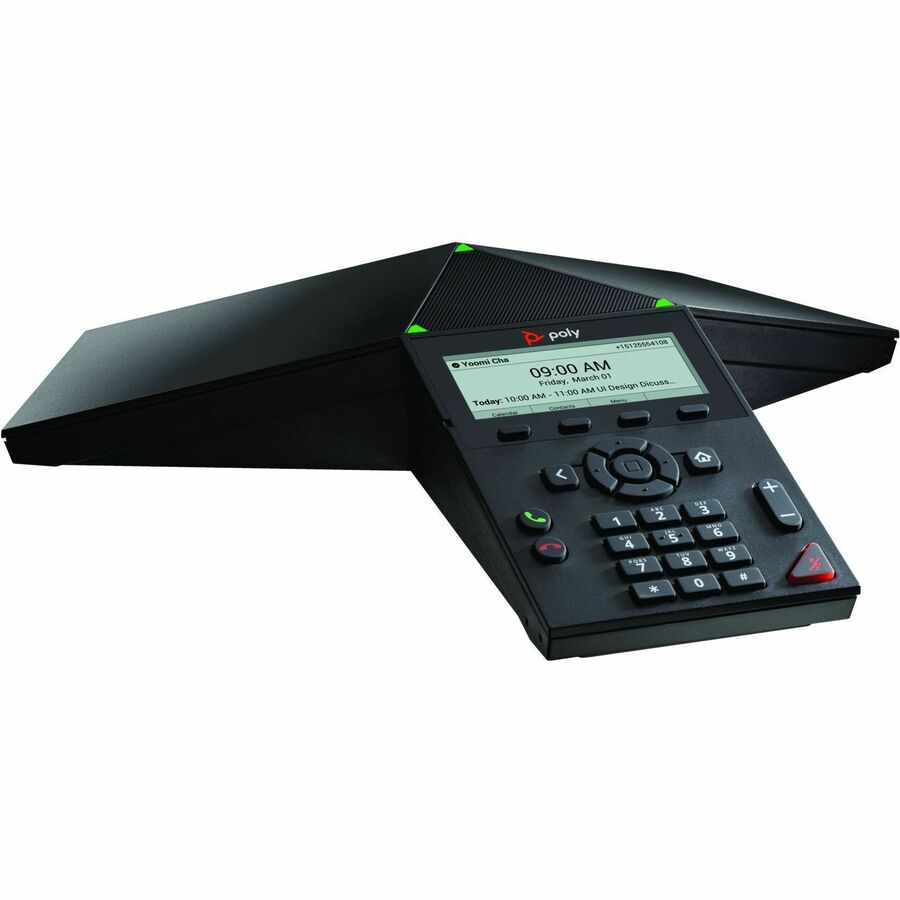 Poly Trio 8300 IP Conference Station - Corded - Wi-Fi, Bluetooth - Black - VoIP - 1 x