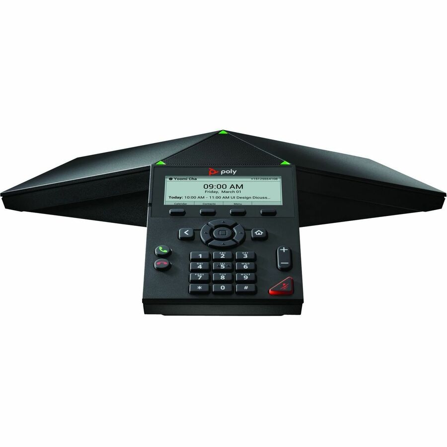 Poly Trio 8300 IP Conference Station - Corded - Wi-Fi, Bluetooth - Black - VoIP - 1 x