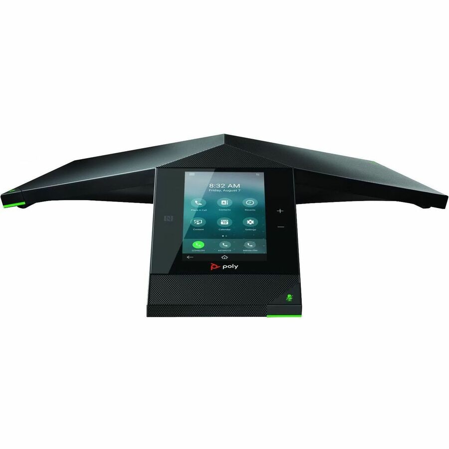 Poly Trio IP Conference Station - Corded/Cordless - Bluetooth, Wi-Fi, NFC - Black - VoIP