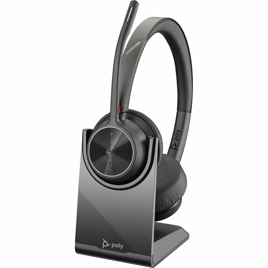 Poly Voyager 4300 UC 4320-M Headset - Google Assistant, Siri - Stereo - Wired/Wireless -