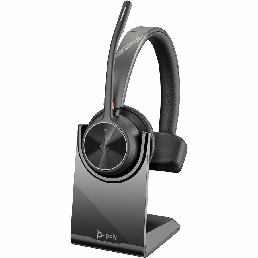 Poly Voyager 4310 Microsoft Teams Certified USB-C Headset with Charge Stand - Siri,