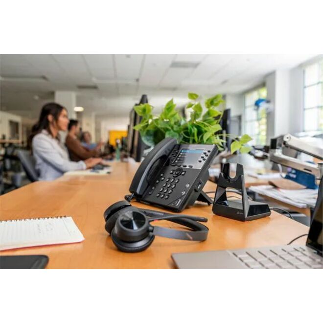 Poly Voyager 4320 USB-C with charge stand Headset - Siri, Google Assistant - Stereo - USB