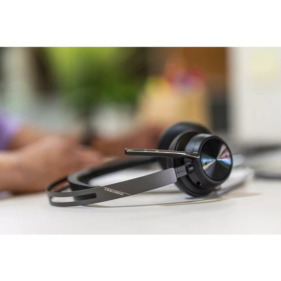 Poly Voyager Focus 2 Headset - Stereo - USB Type A, Micro USB - Wired/Wireless -