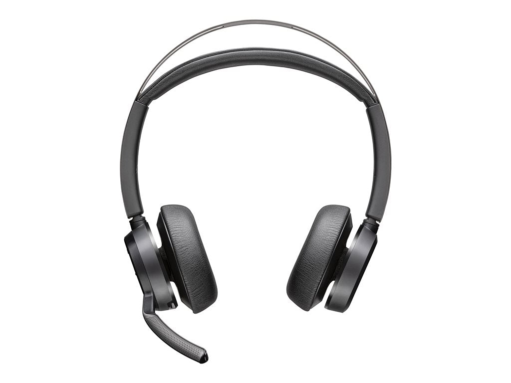 Poly Voyager Focus 2 - Headset - on-ear - Bluetooth - wireless - active noise canceling - USB-C via Bluetooth adapter - black 9T9J3AA#AC3