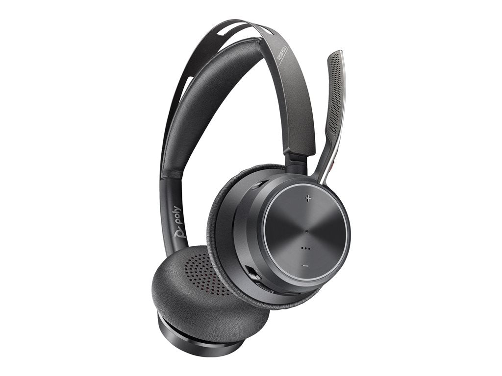Poly Voyager Focus 2 - Headset - on-ear - Bluetooth - wireless - active noise canceling - USB-C via Bluetooth adapter - black 9T9J3AA#AC3