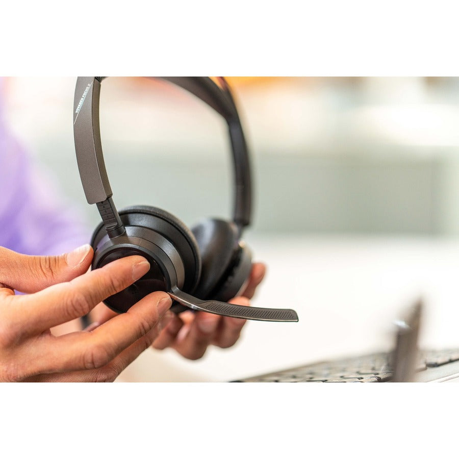 Poly Voyager Focus 2 USB-A Bluetooth Stereo Headset - Siri, Google Assistant - Stereo -