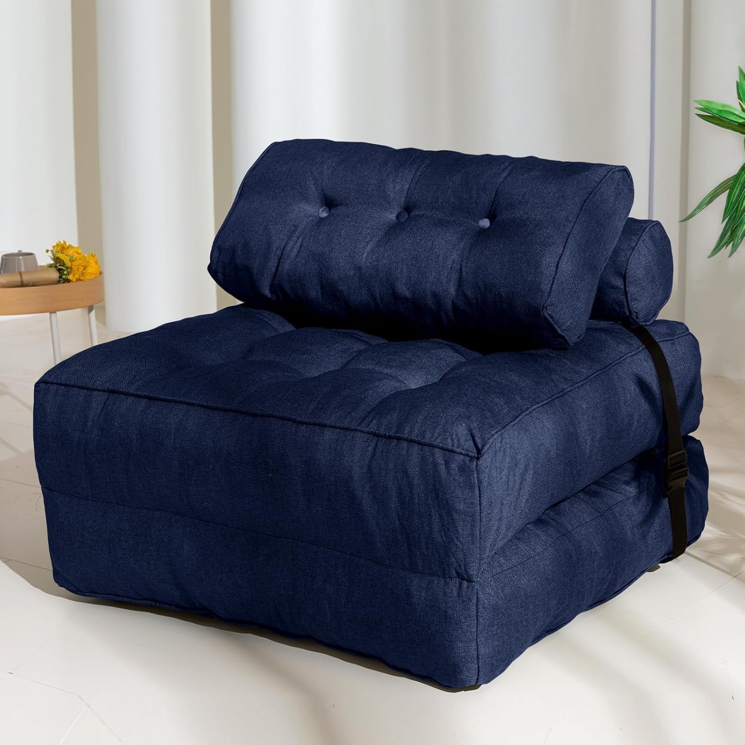 Portable Folding Sofa Bed With Pillow Convertible Couch