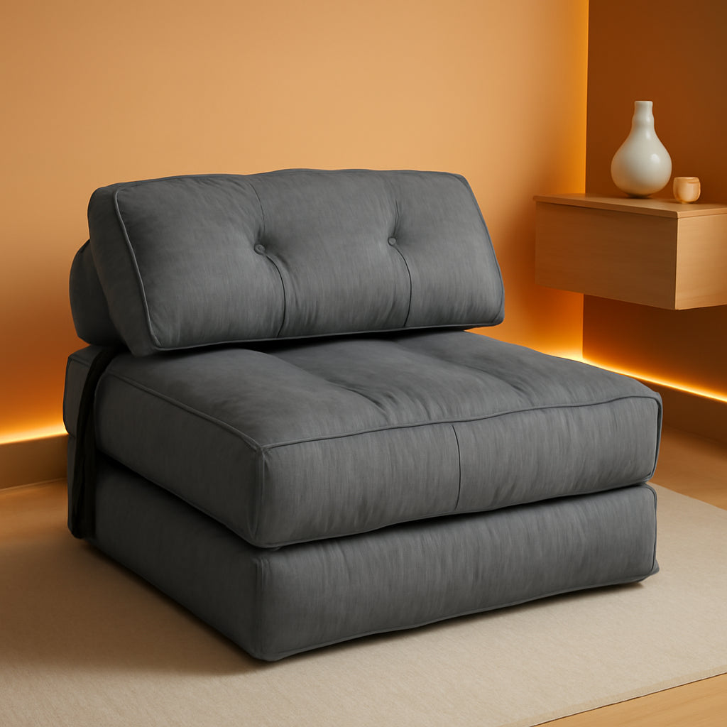 Portable Folding Sofa Bed With Pillow Convertible Couch