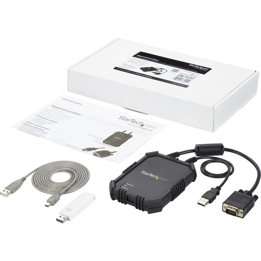 Portable KVM Console Laptop Server Rugged Housing BIOS Control TAA Compliant | StarTech NOTECONS02X