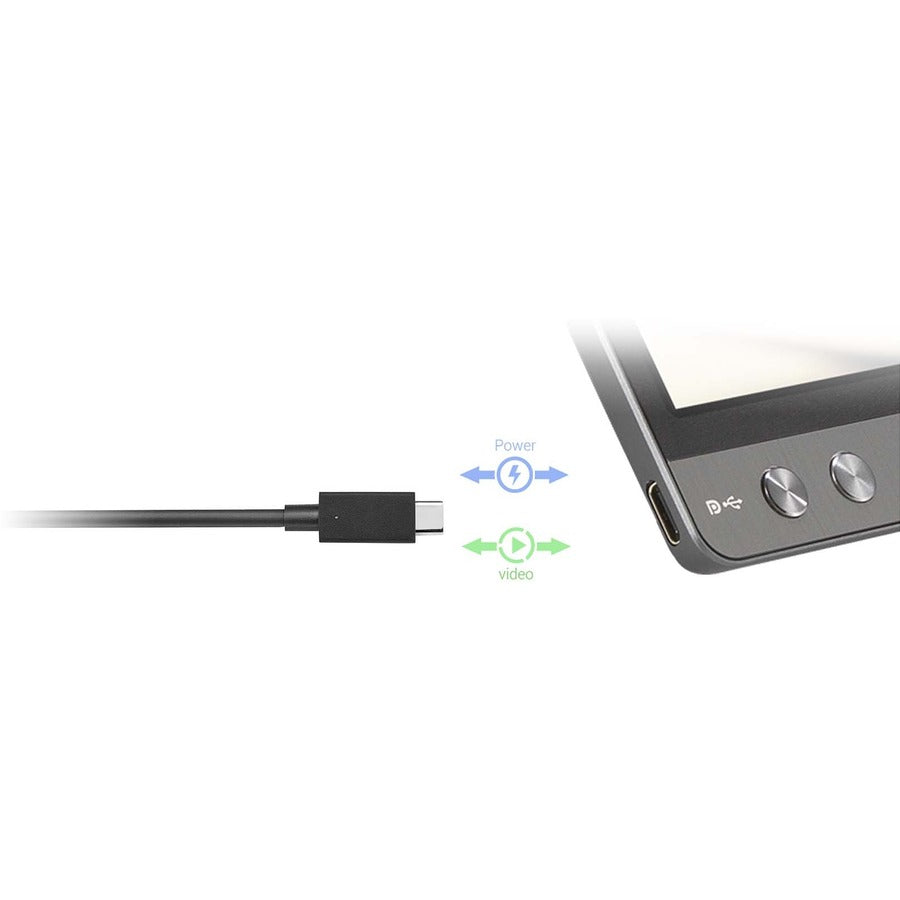 Portable Monitor - 15.6 Inch USB-C Full HD IPS External Display for Laptop | Tecisoft MB16ACE