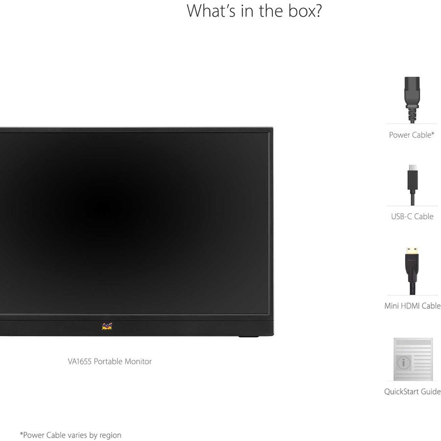 Portable USB-C Monitor - 16 Inch Lightweight Travel Display | TecISoft VA1655