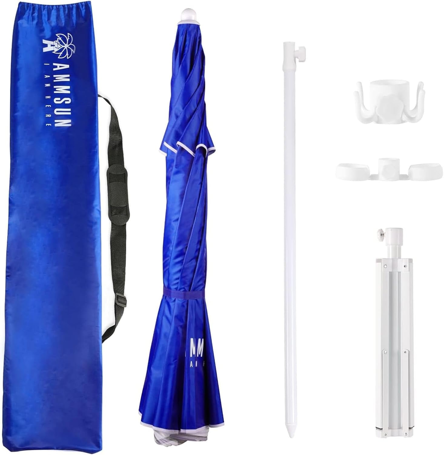 Portable Umbrella With Stand Six Point Five Foot Blue