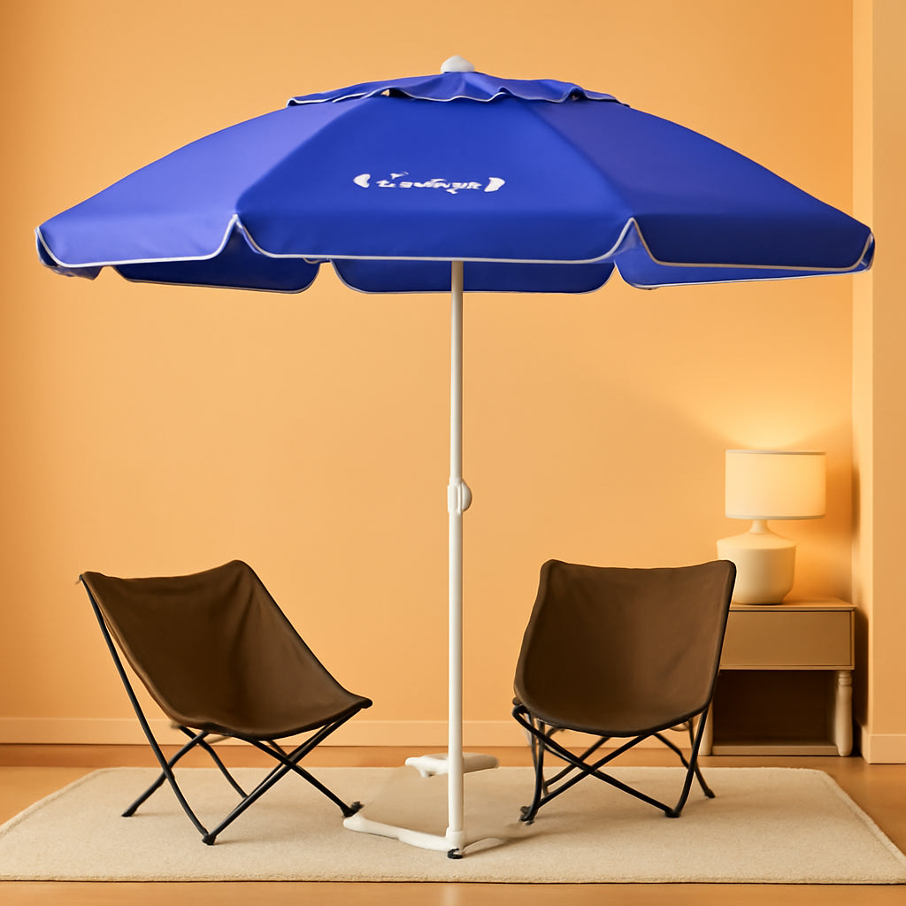 Portable Umbrella With Stand Six Point Five Foot Blue