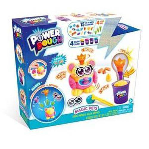 Power Dough Large Magic Pets Kit with Moving, Talking Accessories for Kids 3+