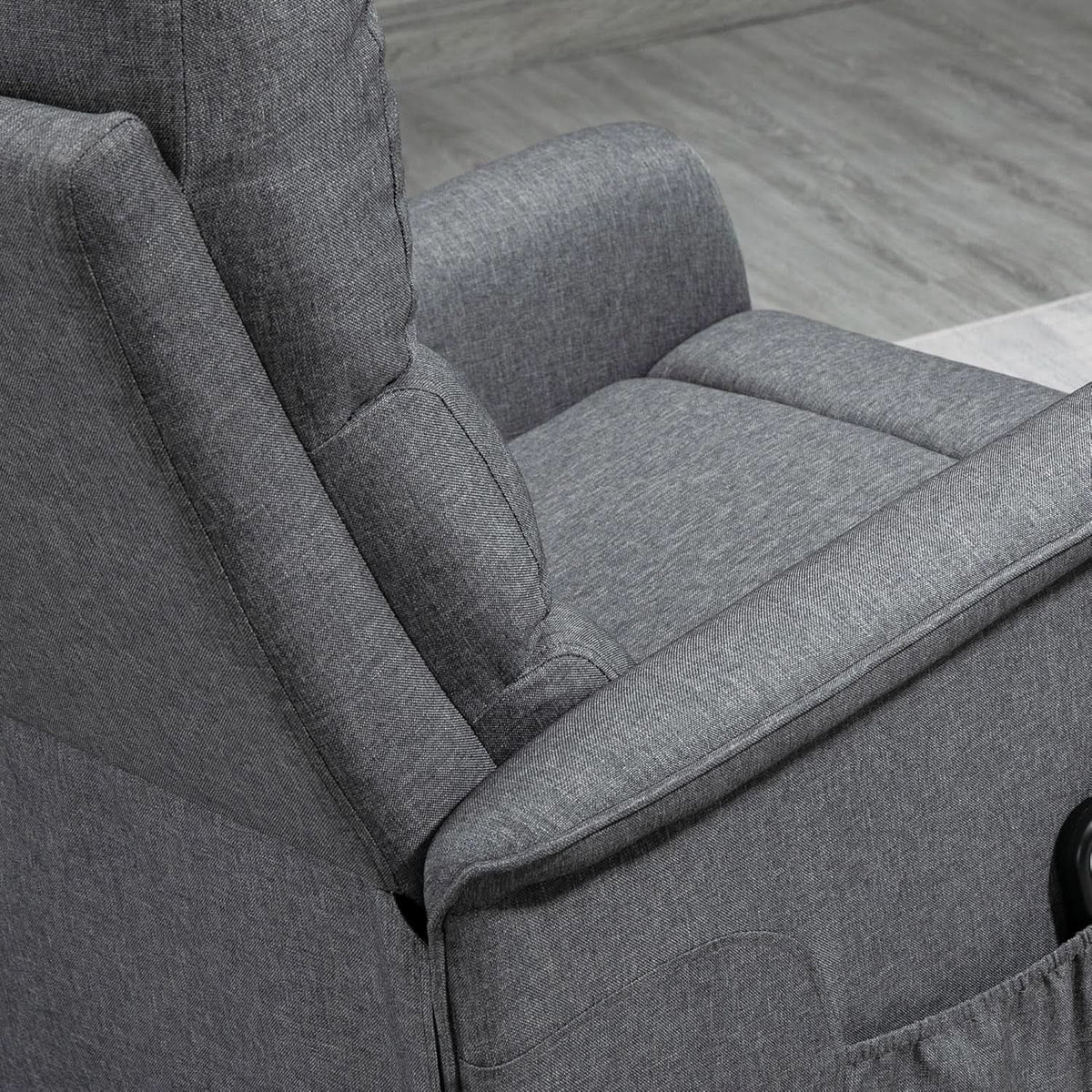 Power Lift Recliner Chair Gray With Remote Control
