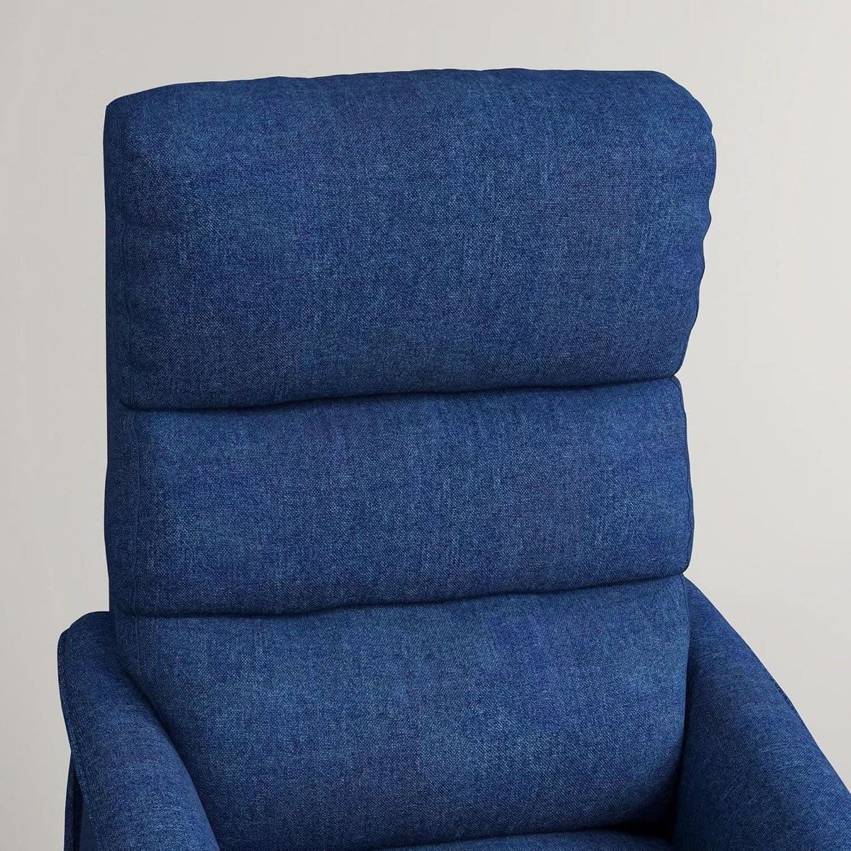 Power Lift Recliner Chair In Dark Blue Fabric Easy Assembly