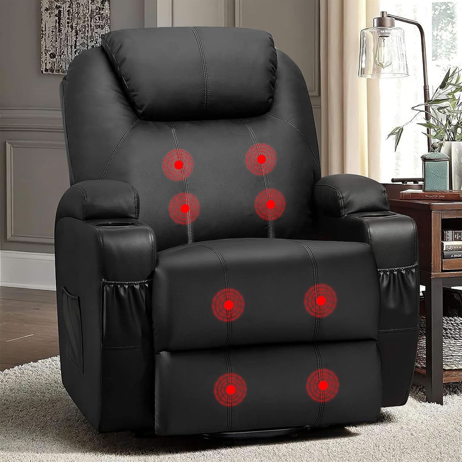 Power Lift Recliner Chair Leather With Massage For Elderly