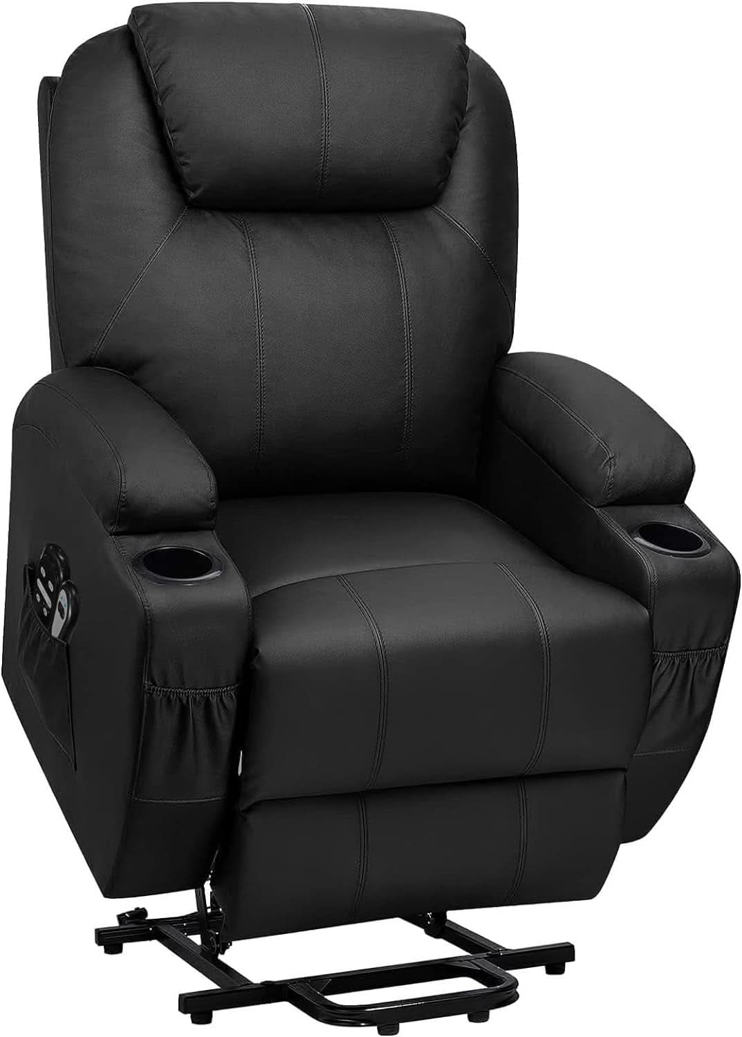 Power Lift Recliner Chair Leather With Massage For Elderly