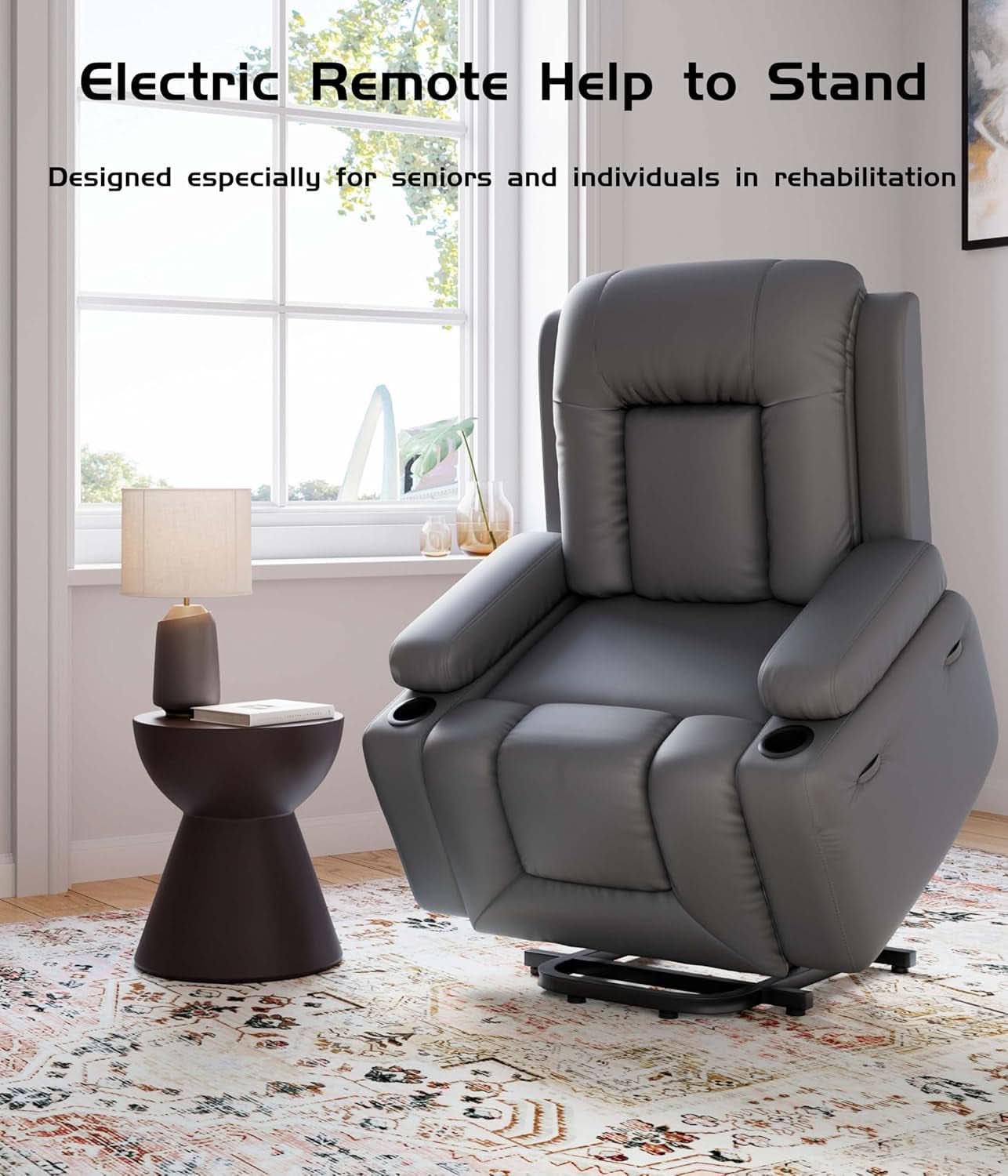 Power Lift Recliner Chair With Heat And Massage For Seniors