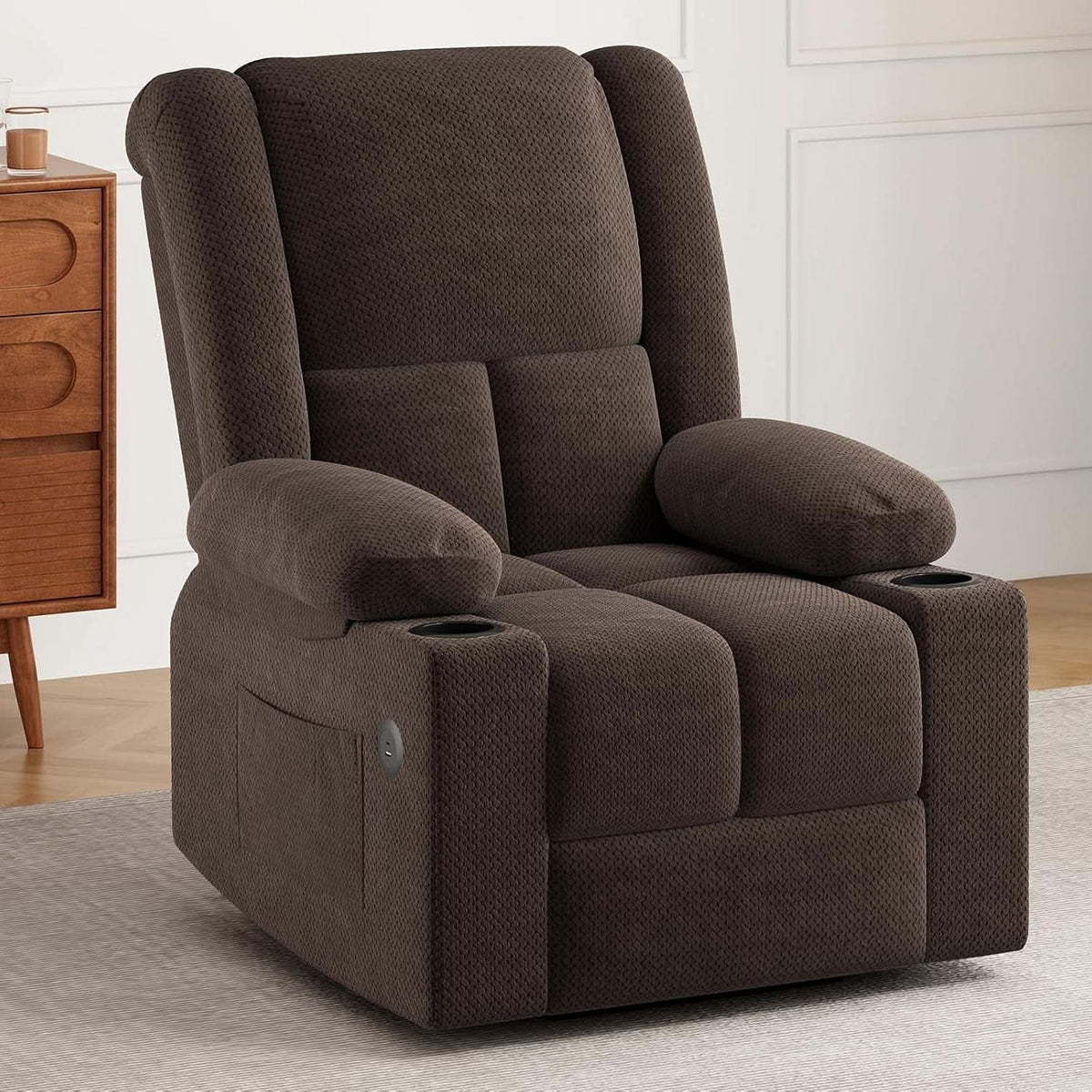 Power Lift Recliner Chair With Massage And Heat For Elderly