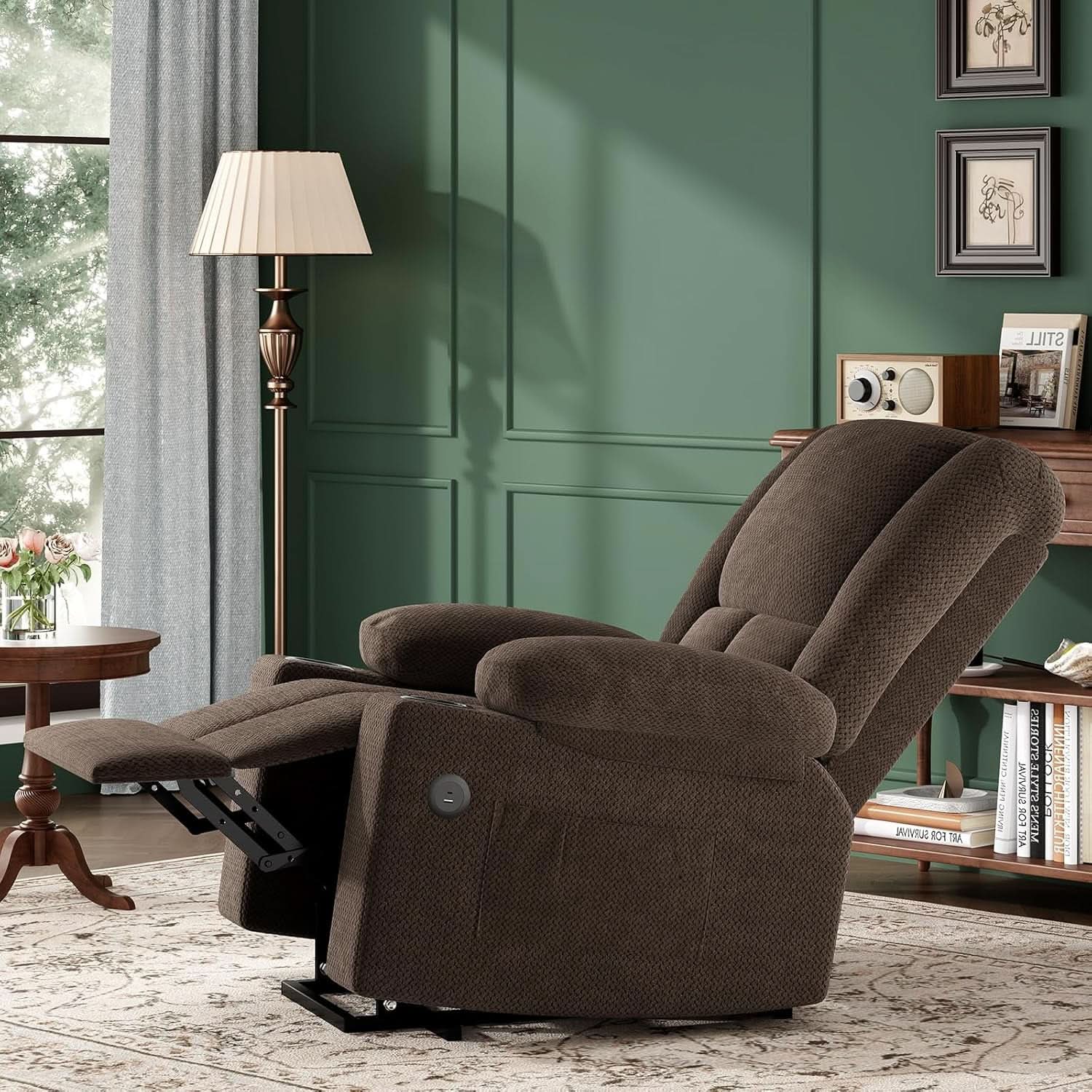 Power Lift Recliner Chair With Massage And Heat For Elderly