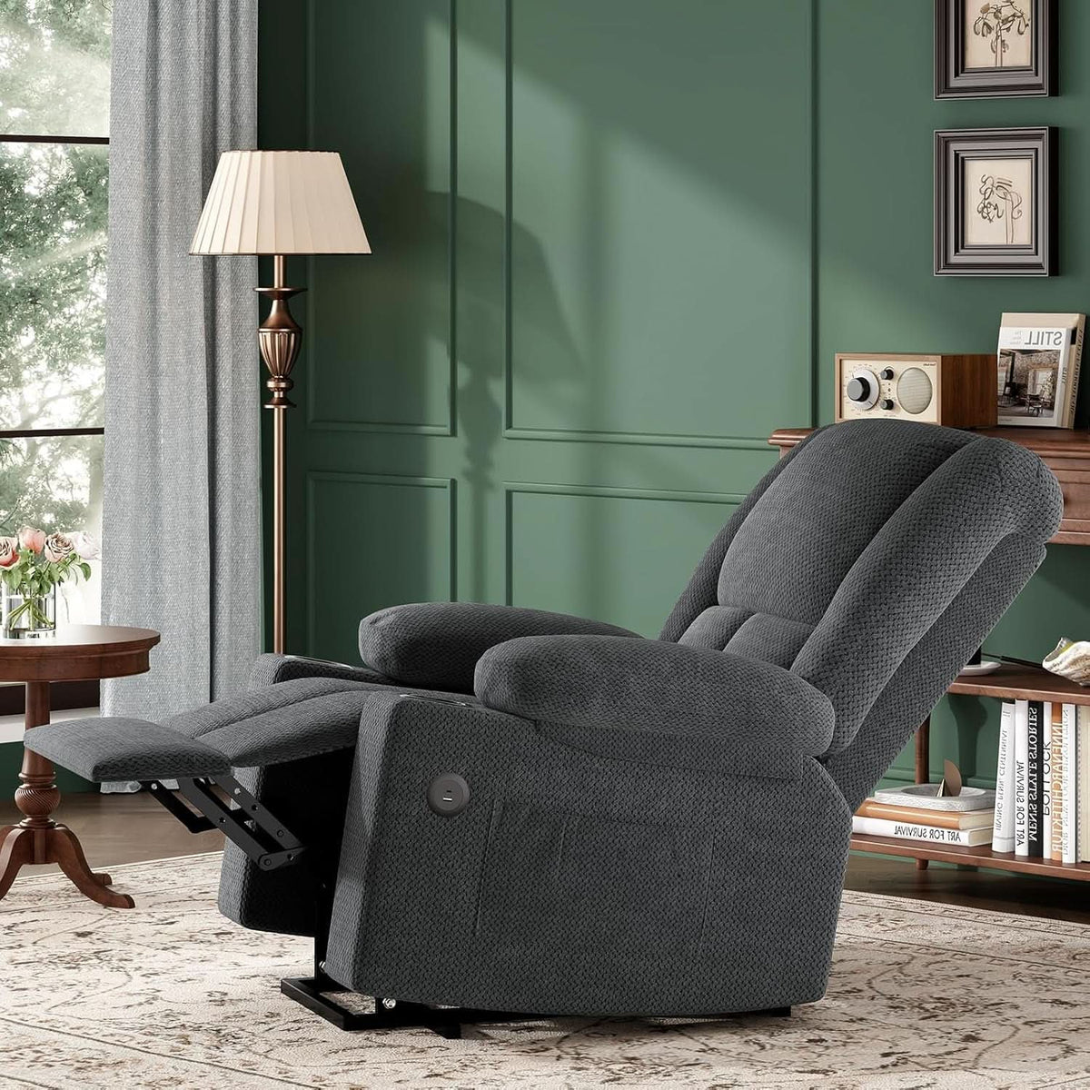 Power Lift Recliner Chair With Massage And Heat USB Ports