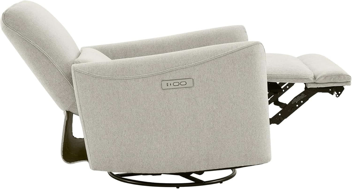 Power Recliner Chair Dove Grey With USB Charging And Lumbar Support