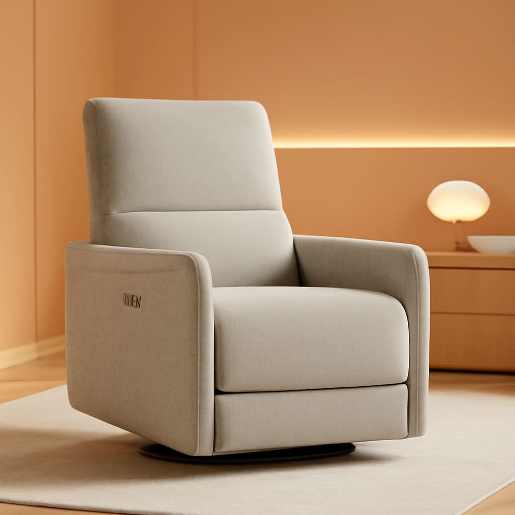 Power Recliner Chair Dove Grey With USB Charging And Lumbar Support