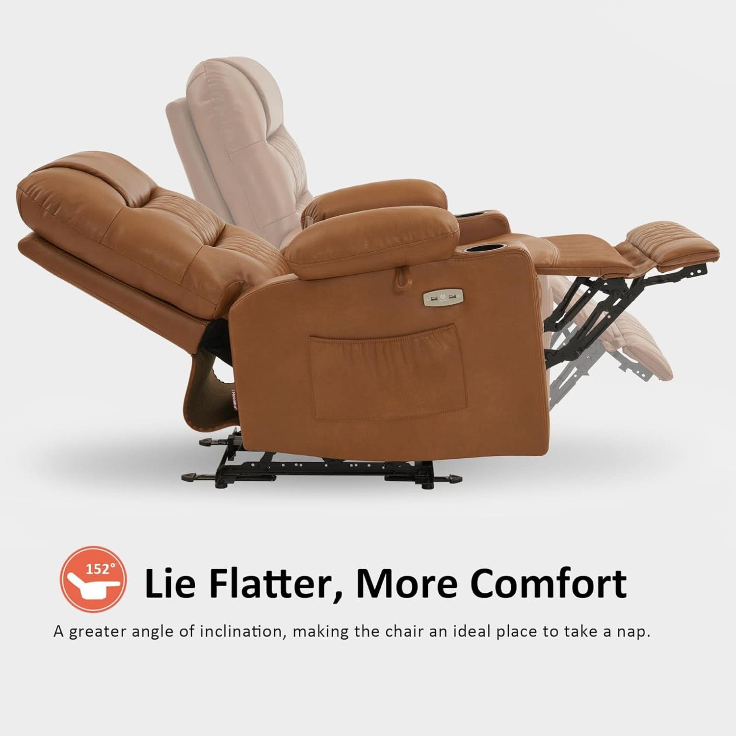 Power Recliner Chair With Heat And Vibration Saddle