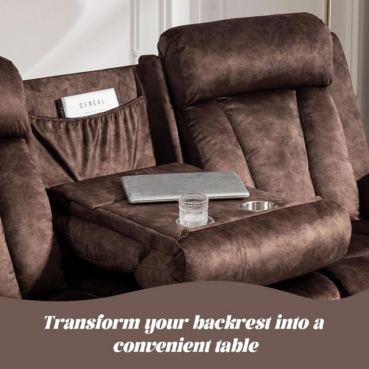 Power Reclining Sofa Set 3 Seat With Massage USB Ports