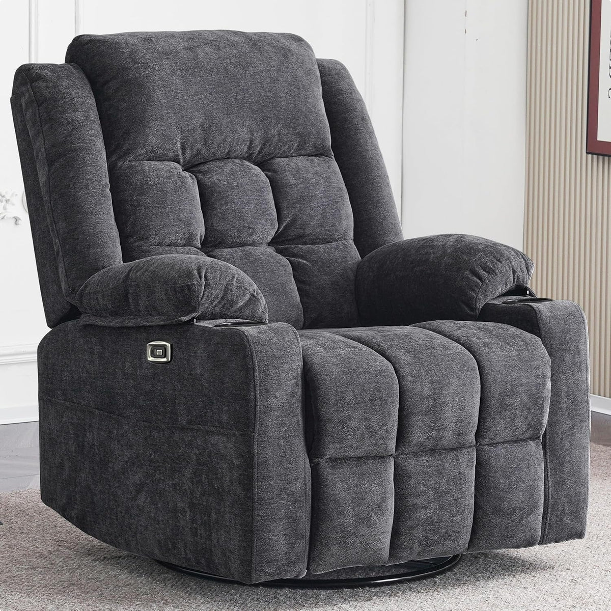 Power Rocking Recliner With Massage And USB Charging