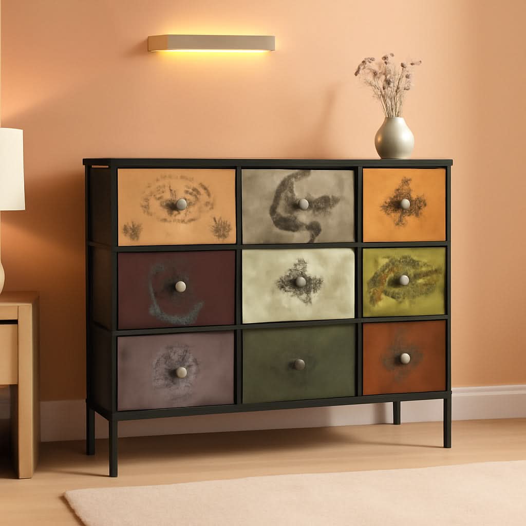 Premium 9-Drawer Dresser With Extra-Large TV Stand