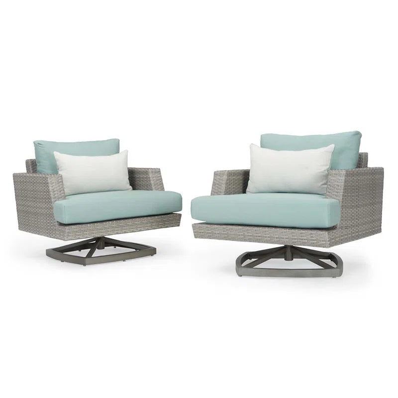 Premium All Weather Wicker 7 Piece Patio Set With Sunbrella Cushions